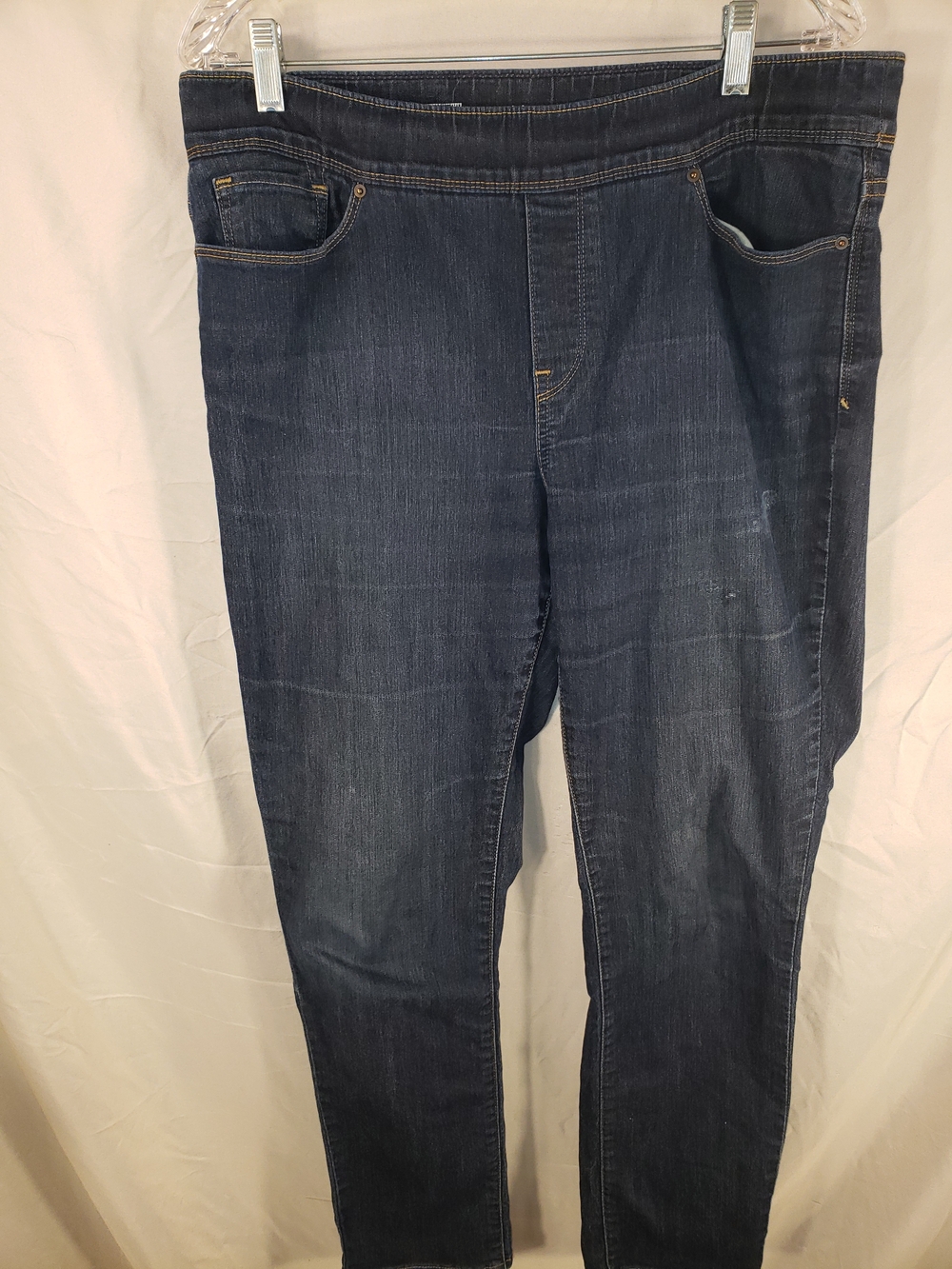 Levi's Women's Straight Leg Stretch Wide Waistband Jeans — Dark Blue - 14 Denim